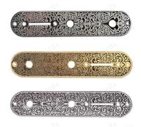 Plaque de commande de rechange pour commutateur de chevalet de guitare électrique compatible avec Telecaster style alliage de zinc vintage (doré)