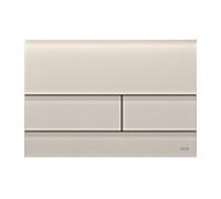 TECEsquare II WC plaque d'actionnement 9240827 technologie double flux, verre beige sable satiné