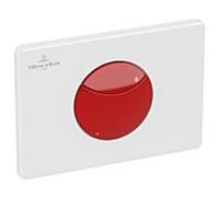 Villeroy und Boch WC plaque de commande 922374P4 20,5 x 14,5 x 2,2 cm, plastique, pour enfants, rouge cerise