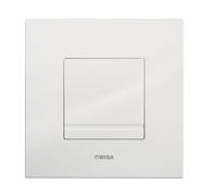 Wisa Delos Plaque de commande 16x16cm carré en plastique avec interrupteur Blanc 8050415501