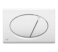 Plaque de commande double touche, Blanc (M70)