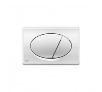 Plaque de commande double touche, Chrome brillant (M71)