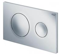 Plaque de commande double touche - chromée - Visign for Style 20 VIEGA