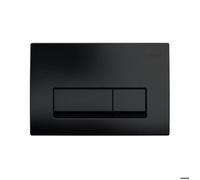 Delta 50 Plaque de commande double touche, Noir mat (115.119.14.1)