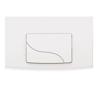 Plaque de commande double touche, Siamp integra, Bâtichasse 500 et 535, blanche