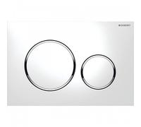 Plaque de commande double touche - Sigma 20 - blanc brillant GEBERIT