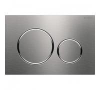 Plaque de commande double touche - Sigma 20 - inox brossé GEBERIT