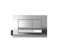 Plaque de commande JACOB DELAFON, double touches rectangulaires, Chrome