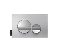 Jacob Delafon Plaque de Commande WC Chrome, Touches Rondes Chrome Mat | Compatible bâti-support Jacob Delafon. Installation ou rénovation