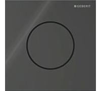 Plaque de commande d'urinoir type 40 Geberit , avec commande pneumatique de chasse d'eau, ronde, noire