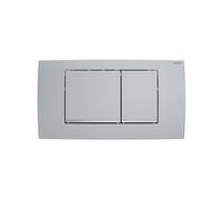 Plaque De Commande GE Twinline30 Pour 2 Commandes Matt Chromé/Brillant Chromé