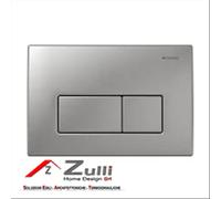 Plaque de commande Geberit Kappa50 avec double bouton en acier inoxydable