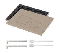 Plaque de commande Geberit Sigma 01 Sigma 20 Sigma 30 - En plastique - Pour réservoir de chasse d'eau à 2 débits - Double plaque de commande - 24,5 cm x 16,5 cm (kaki)