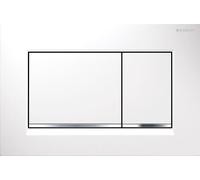 Geberit Plaque d'actionnement Sigma 20 Square 115883KJ1 blanc / chromé brillant