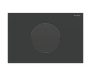 Plaque de commande Geberit Sigma10 - ronde - réservoir 12cm - Infrarouge - 230V, mat blanc/noir 115.907.16.6