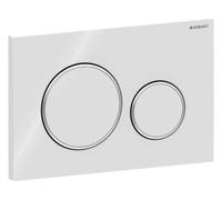 Plaque de commande Geberit Sigma20 pour rinçage en 2 quantités, ronde, 115 88...