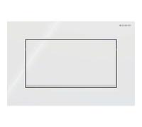 Plaque de commande Geberit Sigma30, pour rinçage-arrêt de rinçage, vissable,