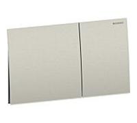 Plaque de commande Geberit Sigma70 115622ID1 carrée, pour double chasse, nickel brossé, revêtement facile à nettoyer