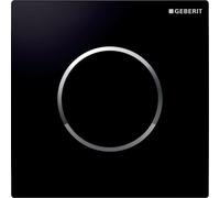 Geberit 116.015.KM.1 pièce de remplacement de chasse d’eau Plaque de rinçage Noir, Chrome