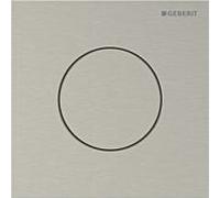 Plaque de commande Geberit Type 40 246118ID1 ronde, pour urinoir à déclenchement pneumatique, nickel brossé