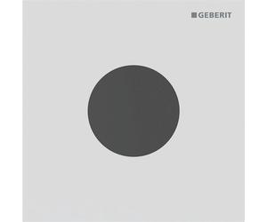 Plaque de commande Geberit type 40 urinoir - batterie - rond - blanc mat/ facile à nettoyer 116.034.JT.1