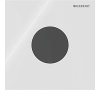 Plaque de commande Geberit type 40 urinoir - batterie - ronde - blanche 116.034.SI.1
