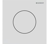 Plaque de commande Geberit type 40 urinoir - pneumatique - rond - blanc mat/ facile à nettoyer 116.014.JT.1