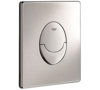 GROHE Skate Air - Plaque de commande pour WC avec double chasse et marche/arrêt chrome / chrome