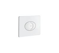 GROHE Skate Air - Plaque de commande pour WC avec double chasse et marche/arrêt blanc / blanc
