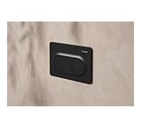 hansgrohe iFrame Original S plaques de déclenchement pour chasse d'eau à 2 quantités, 66002670, Couleur: noir mat