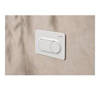 hansgrohe iFrame Original S plaques de déclenchement pour chasse d'eau à 2 quantités, 66002700, Couleur: Blanc mat