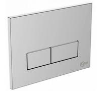 Plaque de commande Ideal Standard 23x17cm à deux boutons chrome w3708aa