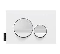 Plaque de commande JACOB DELAFON, double touches rondes Blanc brillant
