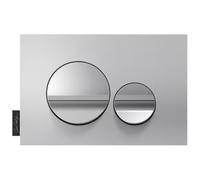 Jacob Delafon Plaque de Commande WC Chrome, Touches Rondes Chrome Mat | Compatible bâti-support Jacob Delafon. Installation ou rénovation