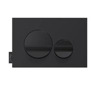 Plaque de commande JACOB DELAFON, double touches rondes Noir brillant