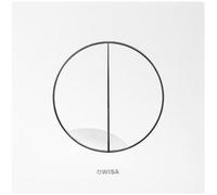 Wisa Maro Plaque de commande carré avec dualflush en plastique chrome brillant 8050414451