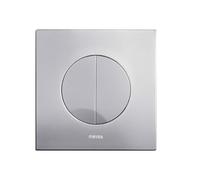 Wisa Maro Plaque de commande carré avec dualflush en plastique chrome mat 8050414431