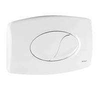 Plaque de commande murale WC encastré - REGIPLAST - 635161 - Double touche 3/6 L - Blanc - Montage facile