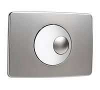 Plaque de commande NICOLL Double volume - Chromé velours et brillant - 0709189