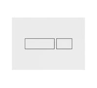 Plaque de commande NICOLL Rec - Simple câble - Blanche - PBRECB