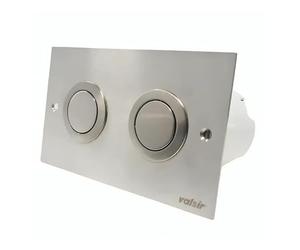 Plaque de commande pneumatique R7 mat brillant WC encastré Valsir, double volume