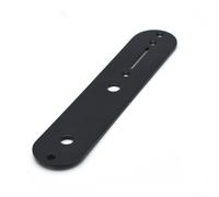 Plaque de commande pour guitare de style Telecaster, chrome exceptionnel, noir, finitions dorées pour des mises à niveau modernes (noir)