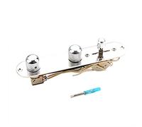 Plaque de commande pour guitare électrique avec bouton d'interrupteur à 3 voies - Plaque de commande chargée - Kit électronique de faisceau de câbles de rechange