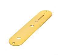 Plaque de commande pour guitare électrique style roulette avec film protecteur et support de montage, conçue pour s'adapter à la plupart des modèles de style avec de grands trous (doré)