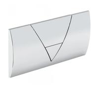 Plaque de commande pour réservoir WC encastré Viega, double volume, blanc alpin
