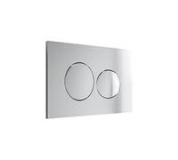 Plaque de commande pour WC avec double touche - Chrome - OPULUS