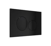 Plaque de commande pour WC avec double touche - Noir - OPULUS