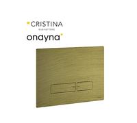 Plaque de commande pour wc suspendu vieux bronze mat - CRISTINA ONDYNA AC10093