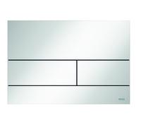 Plaque de commande pour WC TECE « TECEsquare II » en métal, pour système à double débit, 9240832, Couleur: Blanc brillant