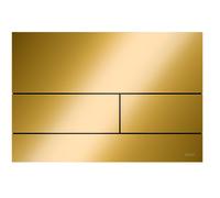 TECE Plaque de poussée TECEsquare II métal WC double chasse d'eau Aspect doré brillant PVD 9240839